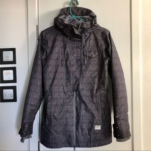 Nike gray grey storm-fit winter sports ski skiing snowboarding jacket coat